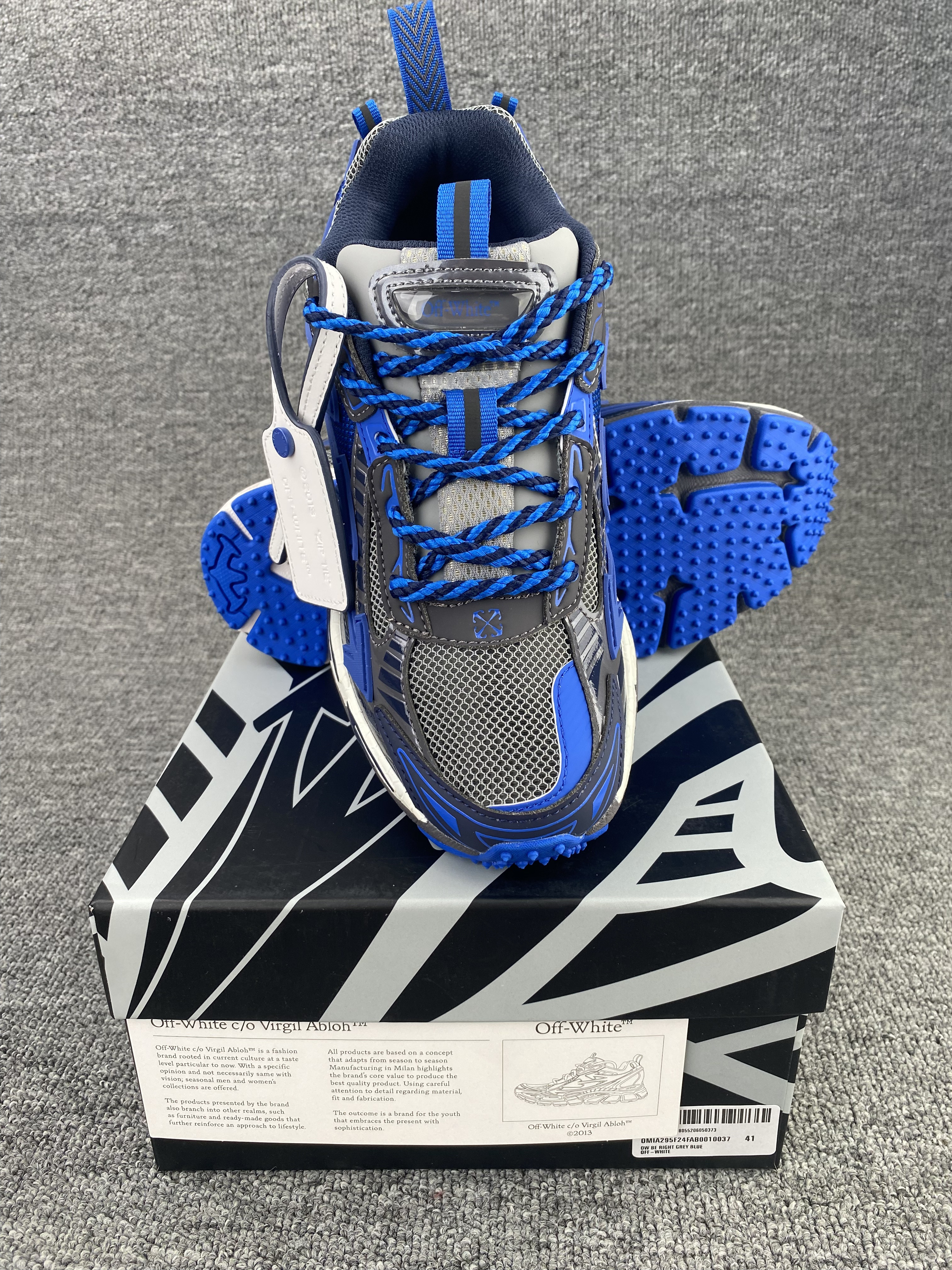 UA Off-White "BE RIGHT BACK"