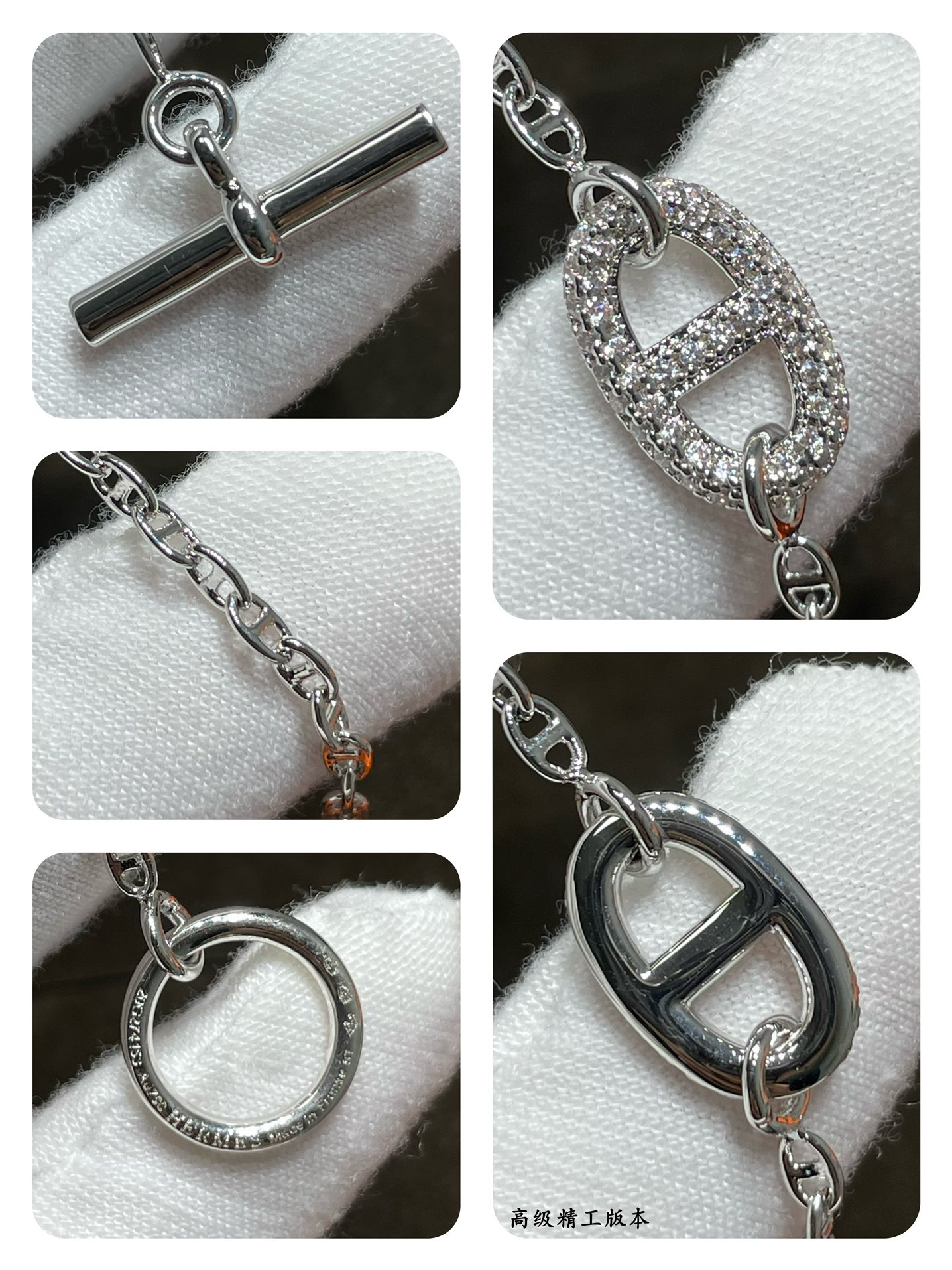 H**me5 fully di*m*nd-encrusted h bracelet