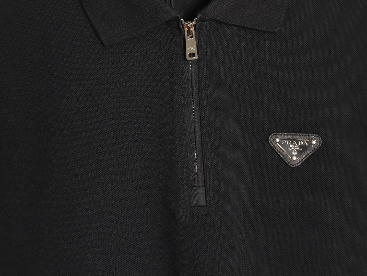 Pra*a long-sleeved polo shirt