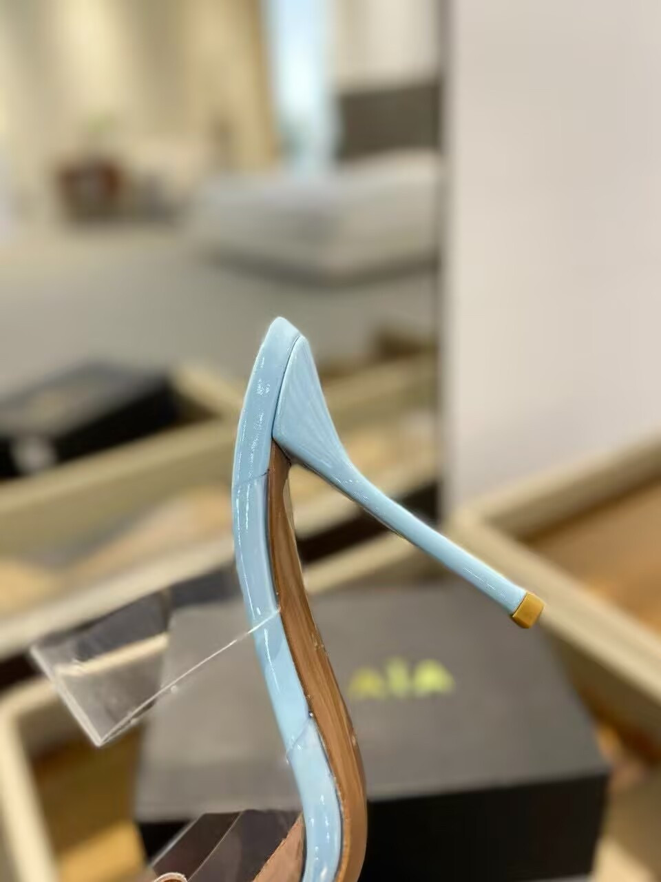 UA ALAÏA Le Coeur Mule Heart-Toe Slingback Pump 10.5cm Heel