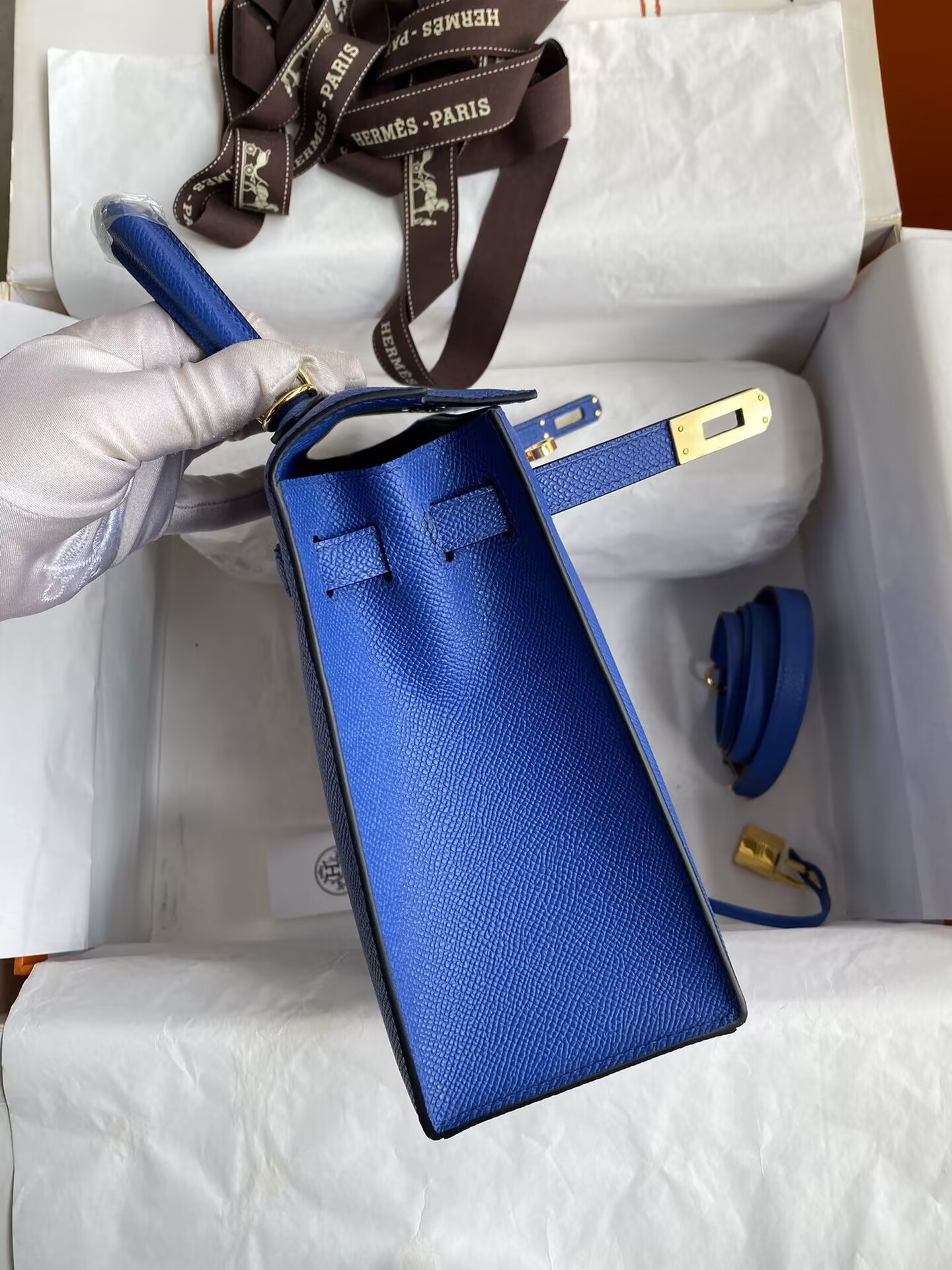 HERMÈS Kelly Gold-tone Hardware 25 28