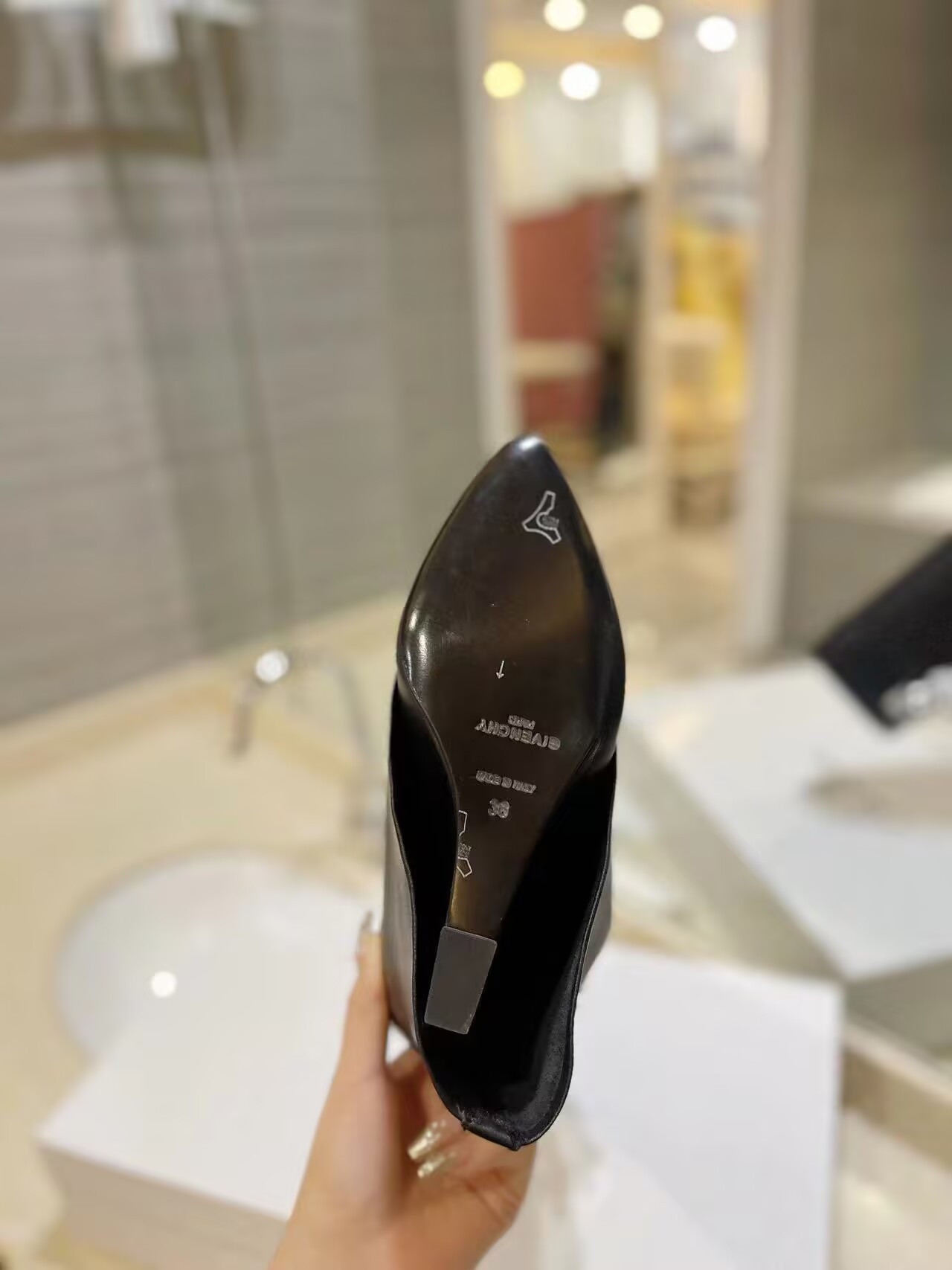 UA Givenchy Shark Lock boots in leather