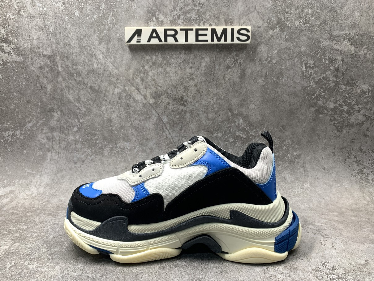 Balenciga Triple S Sneaker Black Blue White