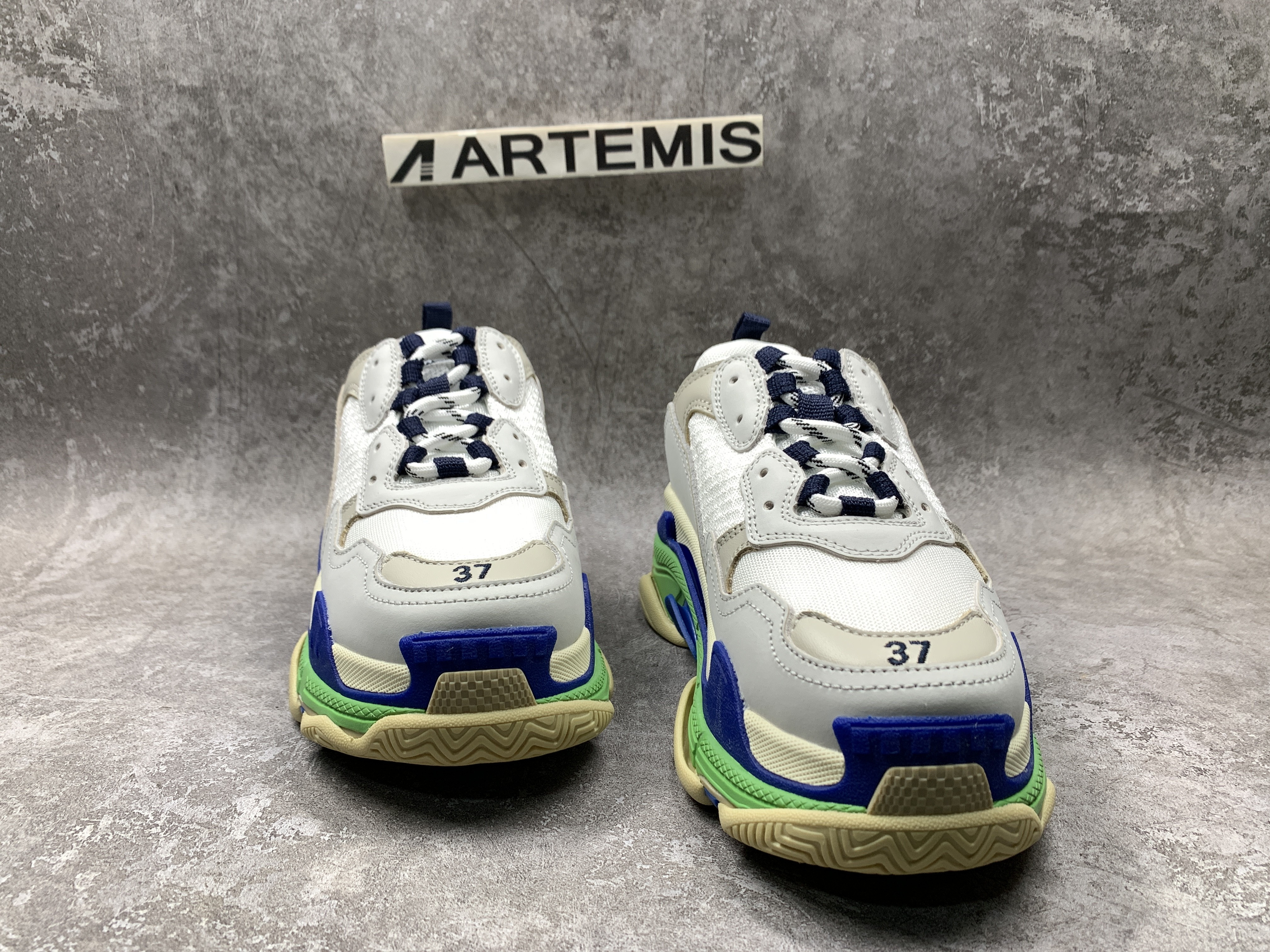 Balenciga Triple S Blue Green