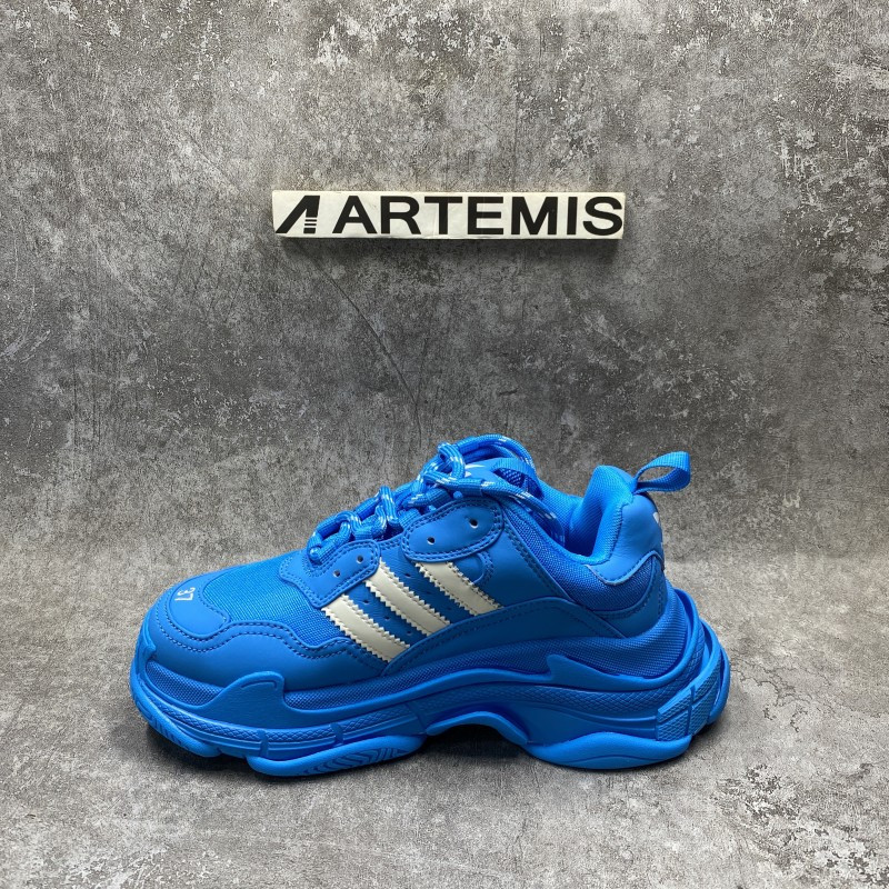 Balenciga x adida Triple S Blue White
