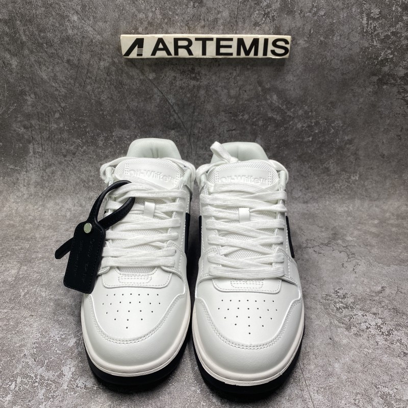 OFF-WHITE Out Of Office OOO 30 MM Low Tops Black White Blue