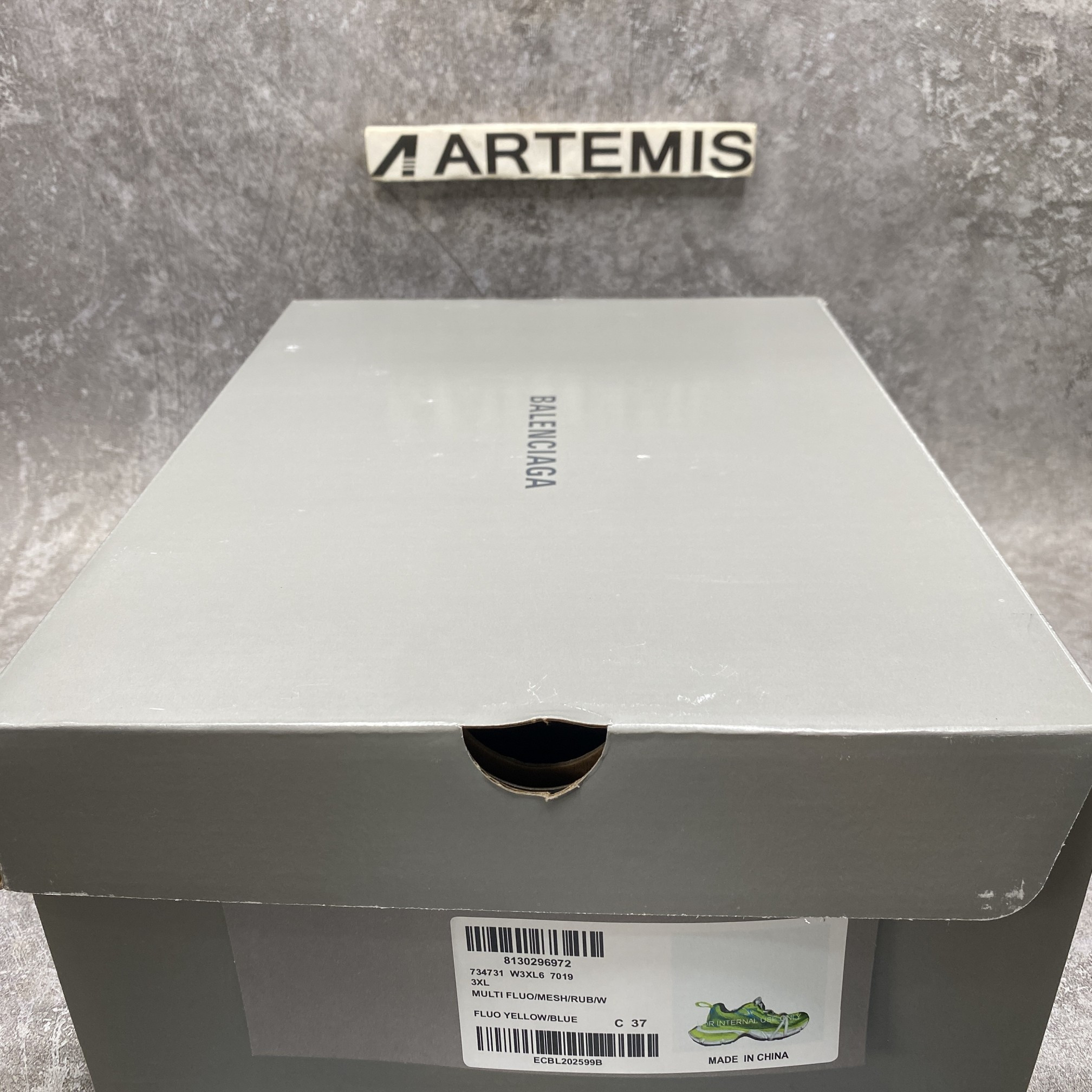 Balenciga 3XL Sneaker Worn Out Fluo Yellow