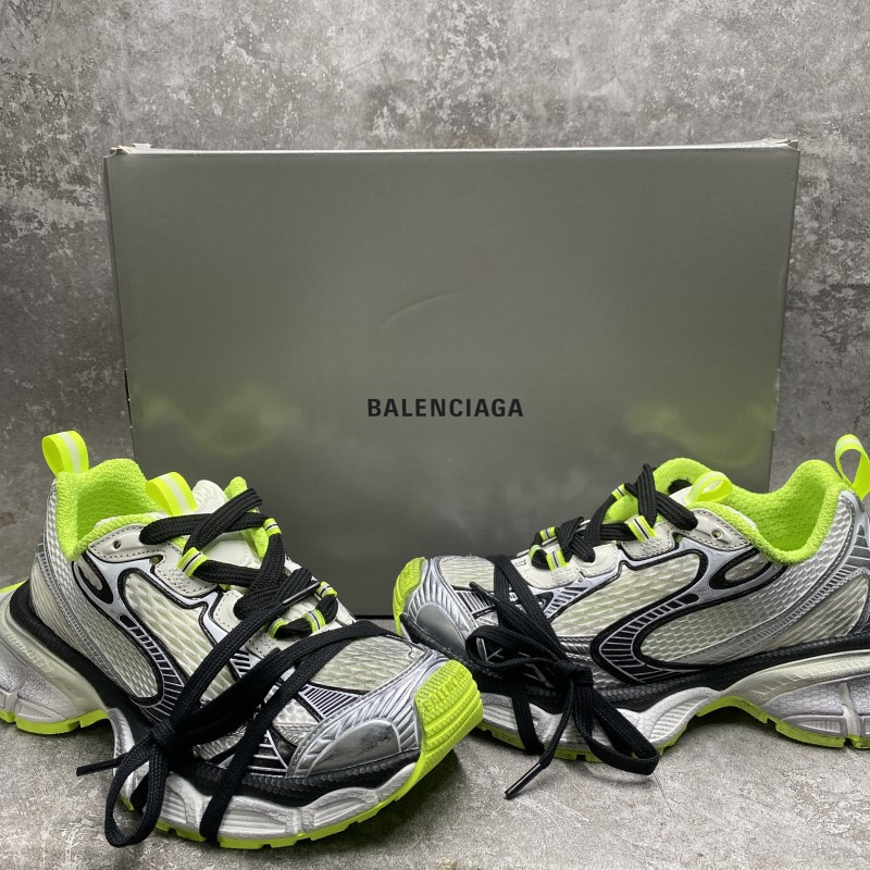 Balenciga 3xl Sneakers In Silver Green