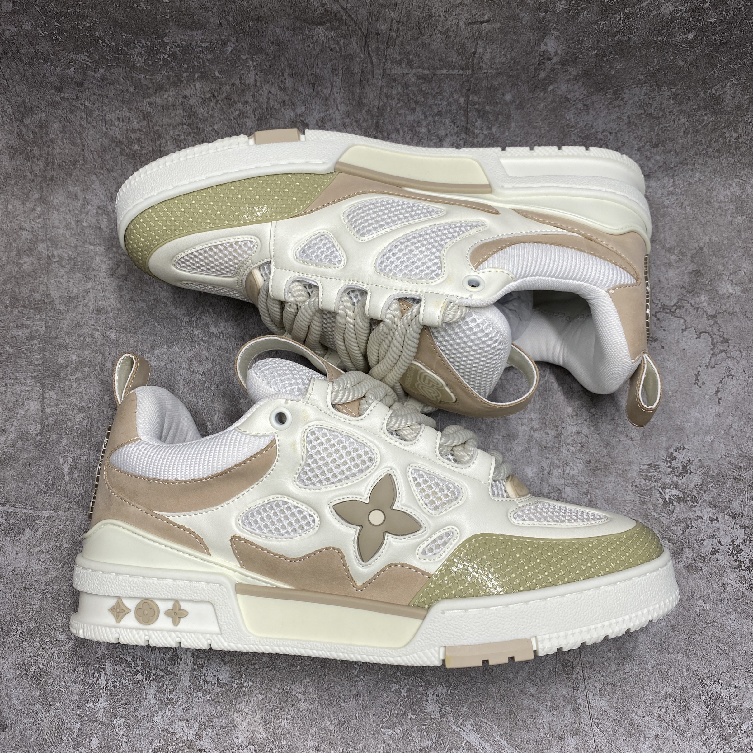 LV Skate Sneaker in Beige