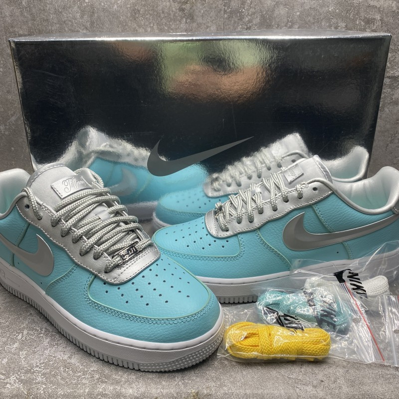 Nike Air Force 1 low Blue Silver