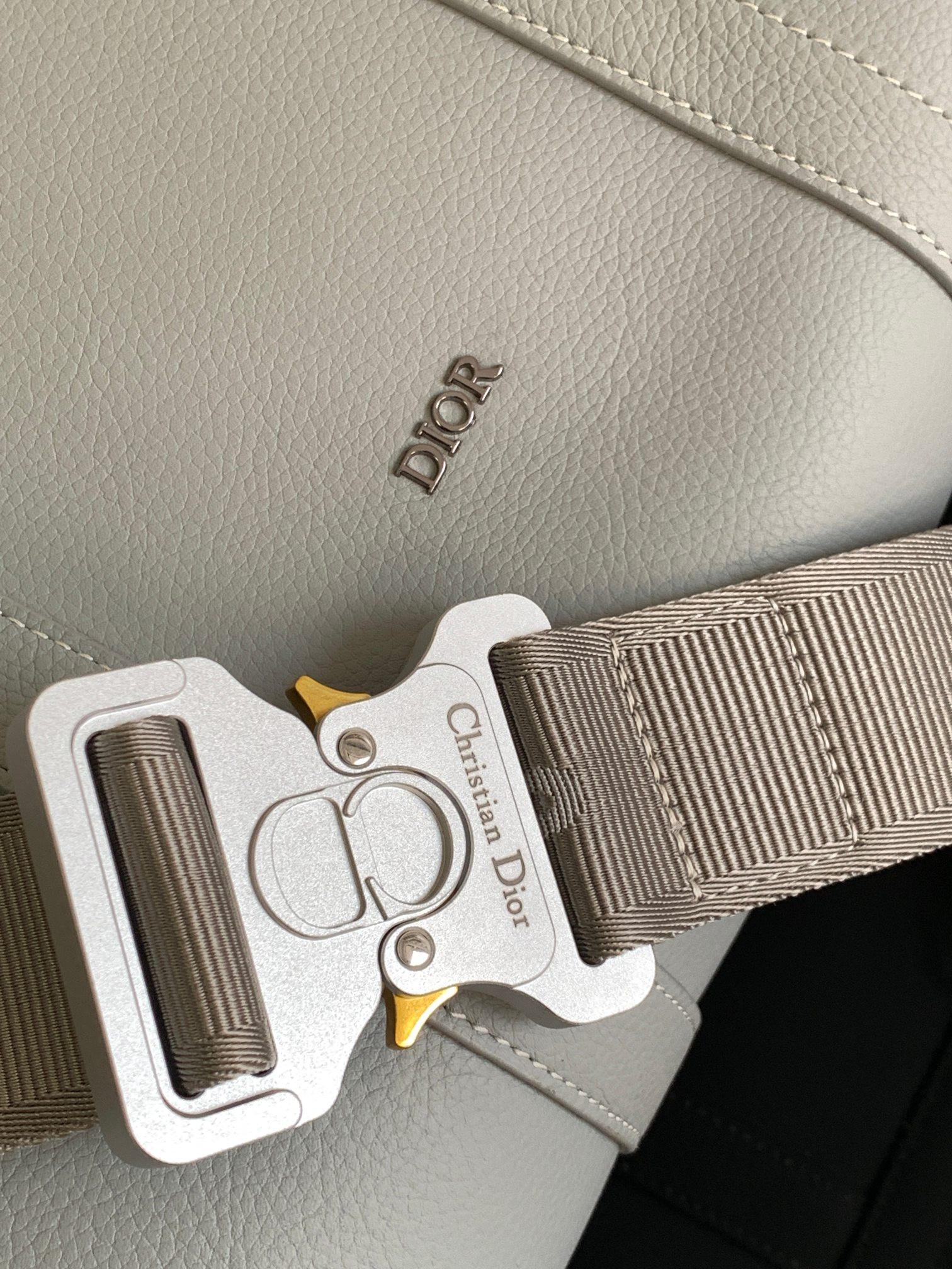 D*or lingot bag all gray 50 x 25 x 21.5 cm