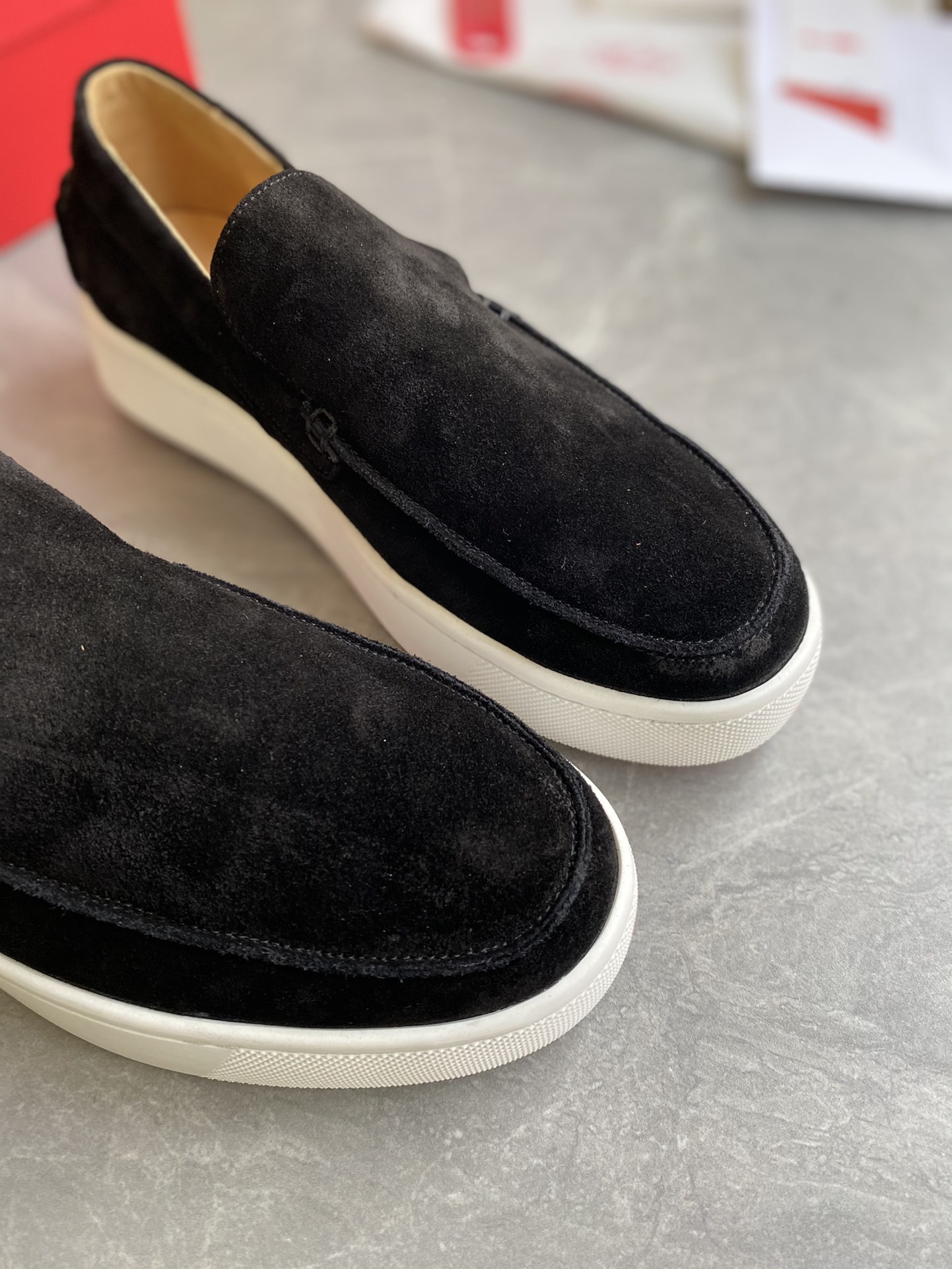 ua Ch**an louboutin thick-soled loafers