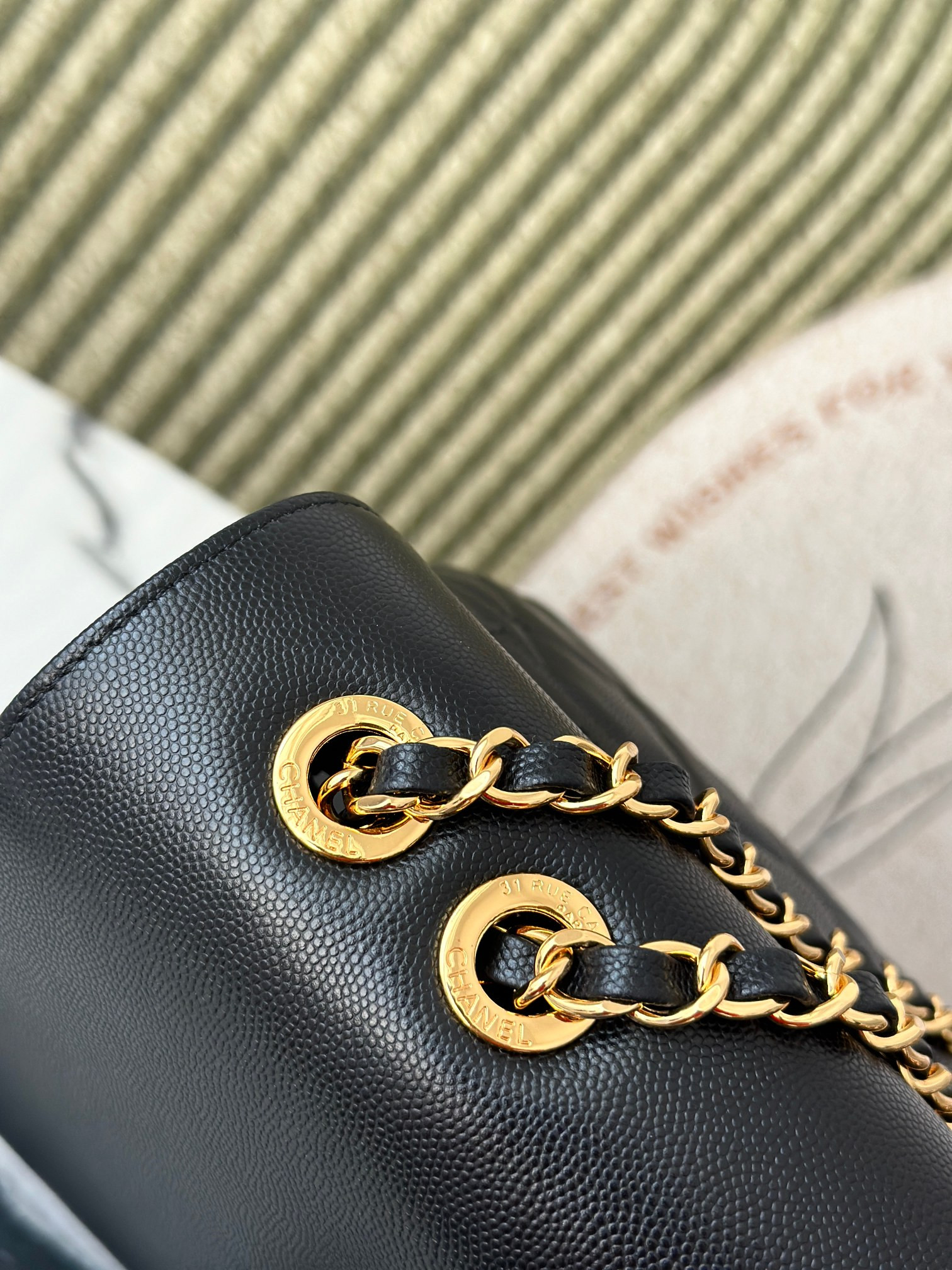 Ch*el shoulder chain bag 33x11x23cm