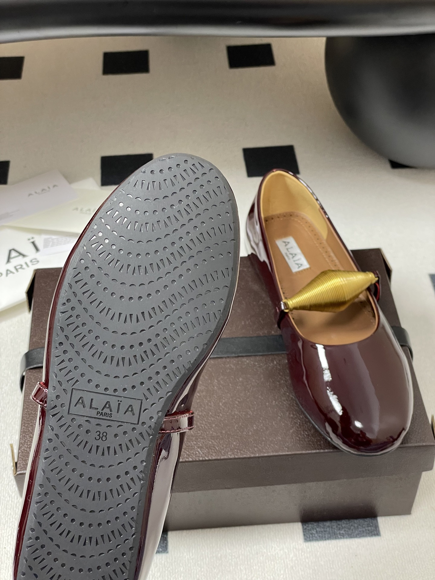 UA Alaïa Jewel Ballet Flats(Customized Size 7-10 days production time)