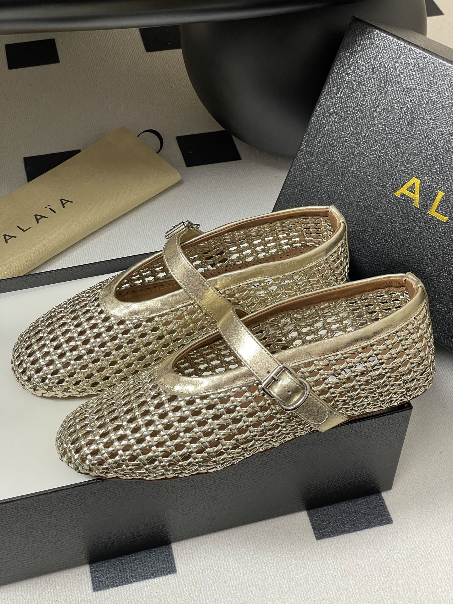 UA Alaïa BRAIDED BALLET FLATS(Customized Size 7-10 days production time)