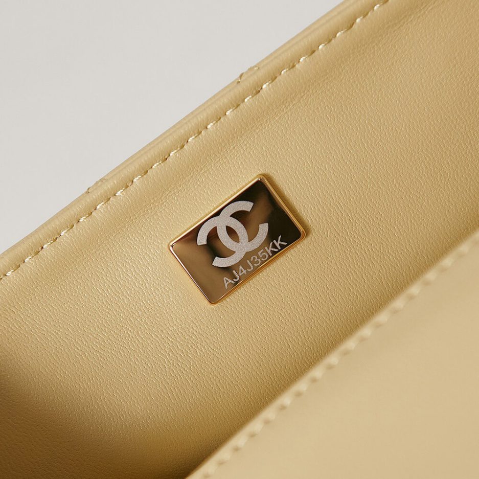 Ch*el mini flap with top handle