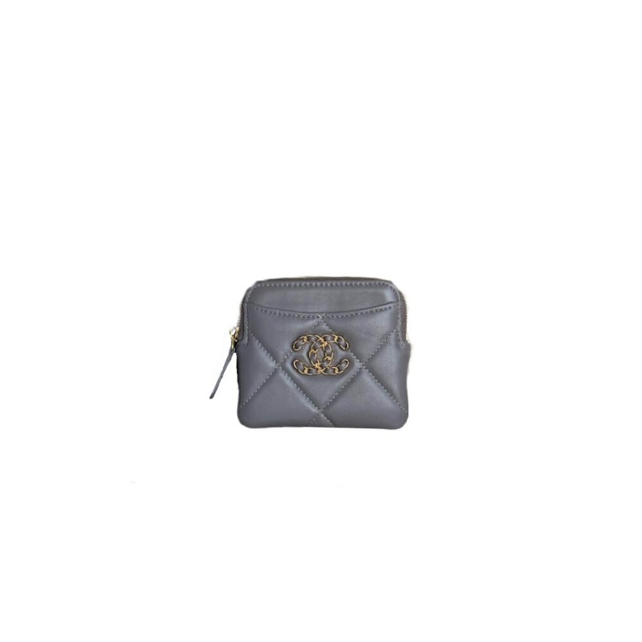 Ch*el 19 zipped coin purse